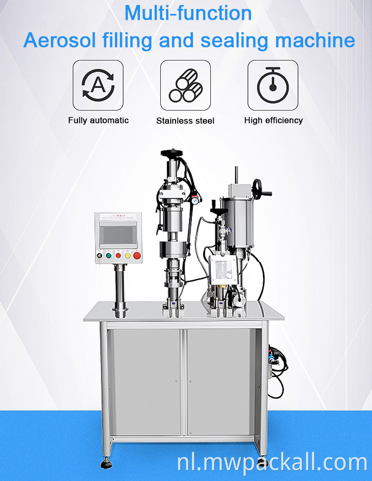Automatisch graad De ingeademde aerosolvullingafdichtmachine, flessenmachine uit China